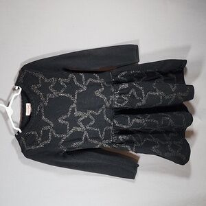 Cat & Jack Black Star Girls Dress Size XS (4/5)